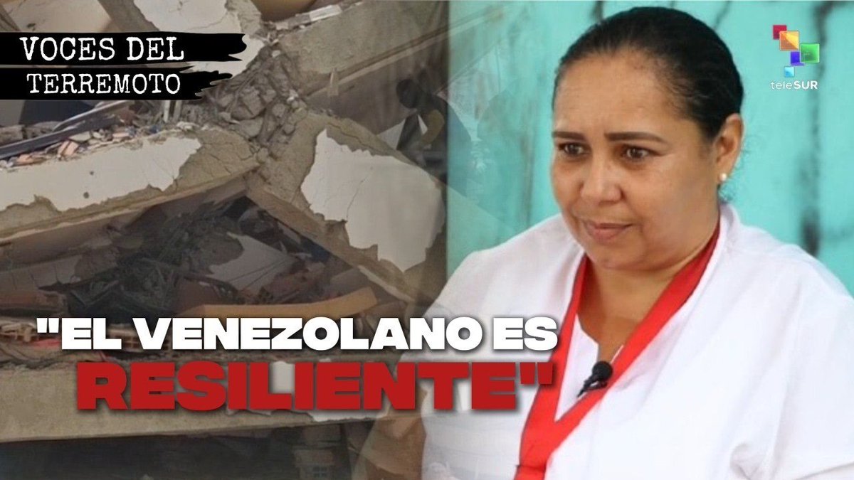 teleSURtv's tweet photo. Karel Palmas, enfermera de Catia La Mar, Venezuela, atendió heridos sin descanso durante el terremoto que sacudió La Guaira. No evacuó. Se quedó en el epicentro asistiendo a las víctimas.

Amplía la información: https://t.co/xcVGesNLCN https://t.co/j9ZpK8PdZw