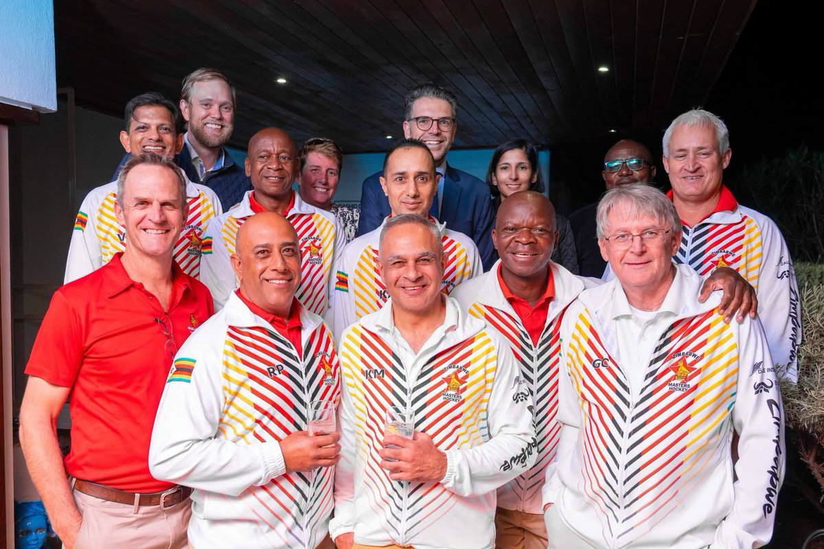 NLinZimbabwe's tweet photo. ⭐️⭐️Great news from Rotterdam! 🇳🇱⭐️⭐️

🇿🇼The Zimbabwe O50 Men's Hockey team has reached the semi-finals at the Masters Hockey World Cup.

Many congratulations to the players for this huge achievement. You were far too humble during the sendoff reception a few weeks ago!🏑🌍🏆

We look forward to seeing you in the finals! 
(Sorry, not sorry @AusEmbZim 😉)