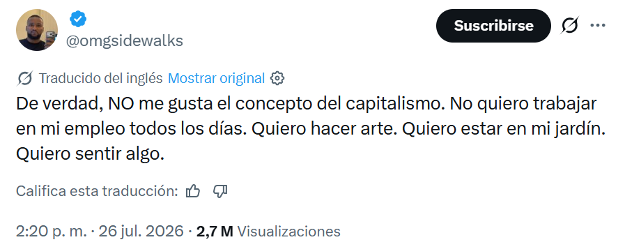 IrvingGatell's tweet photo. Pues deja tu trabajo y dedícate al arte.
Cuando sientas hambre, nos platicas cómo va el asunto. https://t.co/F4Sm789m0j