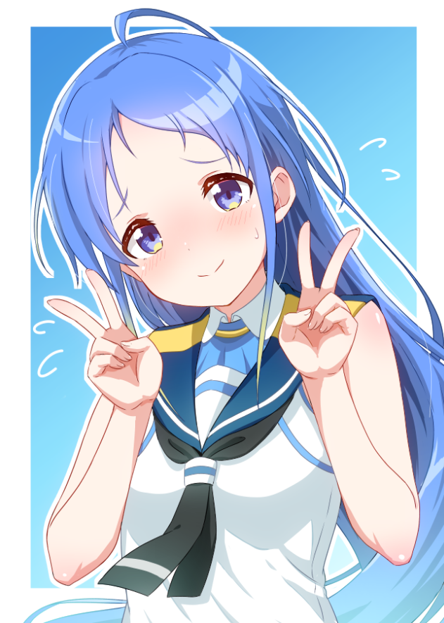 yokoshima_'s tweet photo. 五月雨ちゃんには照れ顔が似合うよね https://t.co/jcAev49CNI