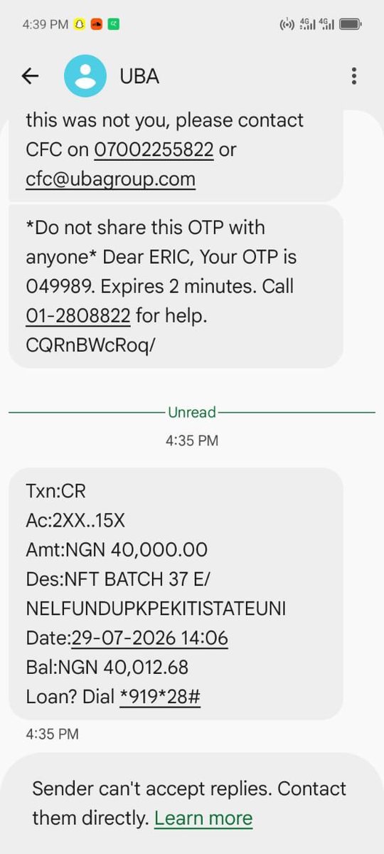 ONLYCASMIR's tweet photo. EKSU June and July  NELFUND upkeep payment Confirmed 

Stay tuned to Nelfund Accuracy for more updates 
https://t.co/gqEOOuTIXX https://t.co/R2vjChLpvk