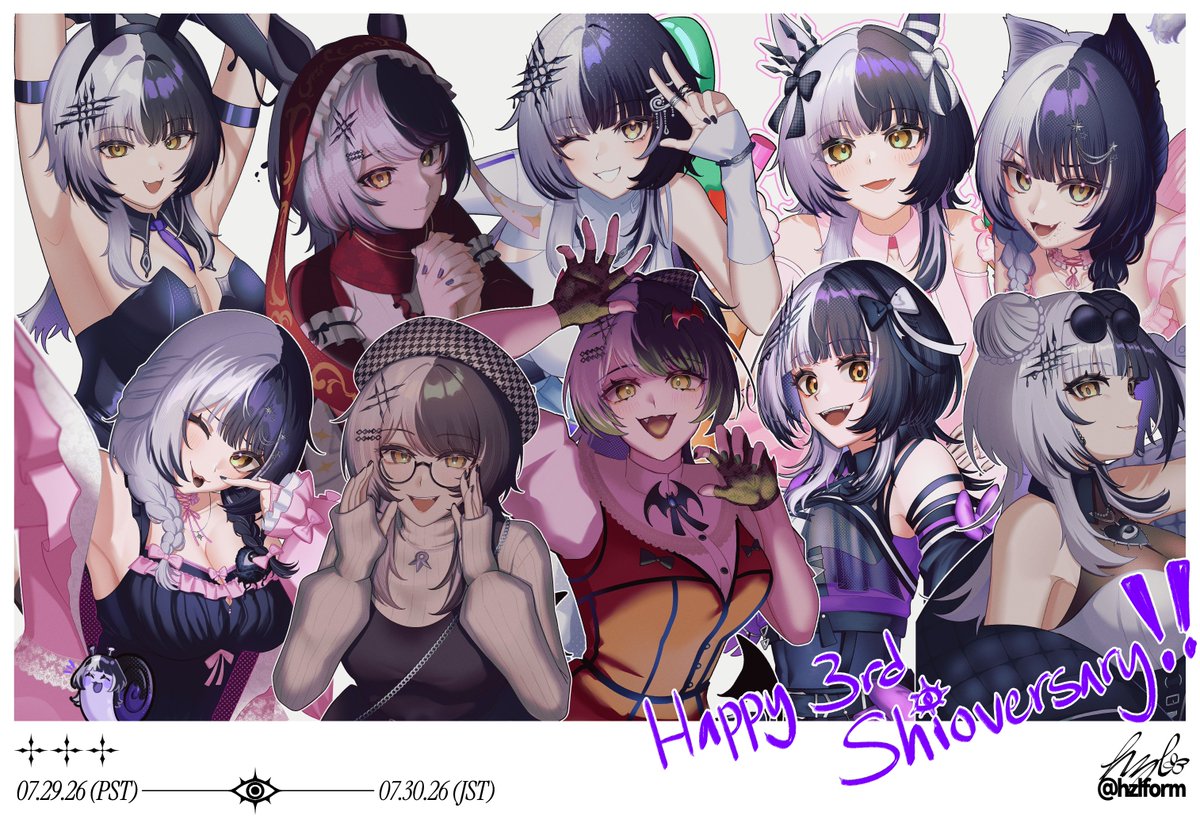 Happy 3rd Shioversary!! 🤍🖤🎉 #ShiorinSketch