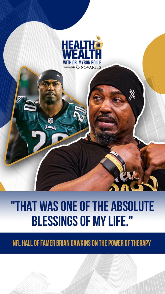 ThePlayersTV's tweet photo. Strength isn’t about carrying everything on your own.

NFL Hall of Famer Brian Dawkins shares how opening up during one of the darkest periods of his life became a turning point, not just for his career, but for his health, healing, and purpose.

Watch the full conversation on Health Is Wealth.

#HealthIsWealth #BrianDawkins #MentalHealth #PlayersTV