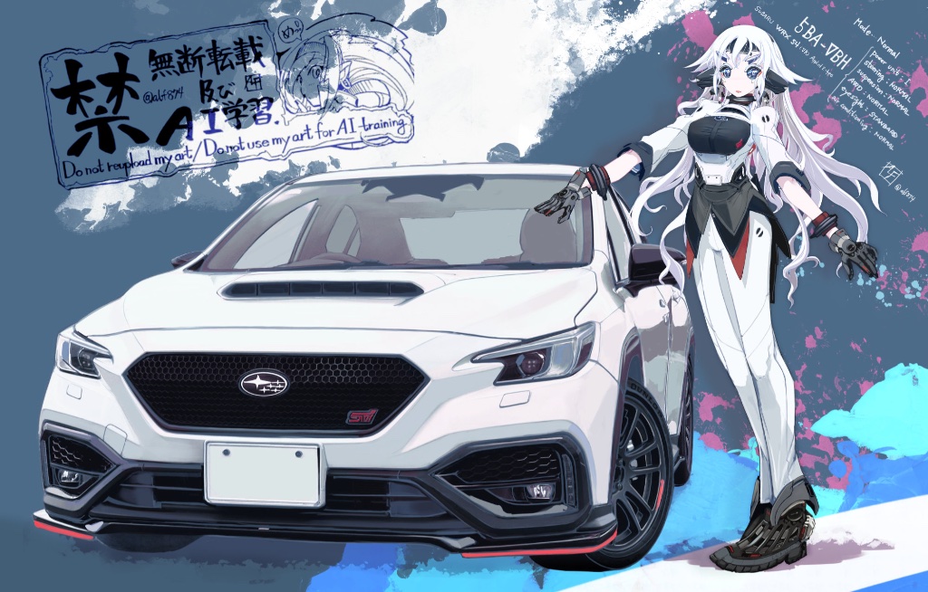 alf874's tweet photo. うちのこ（WRX S4／VBH）擬人化トライ。 https://t.co/kLuJ3J5MF9