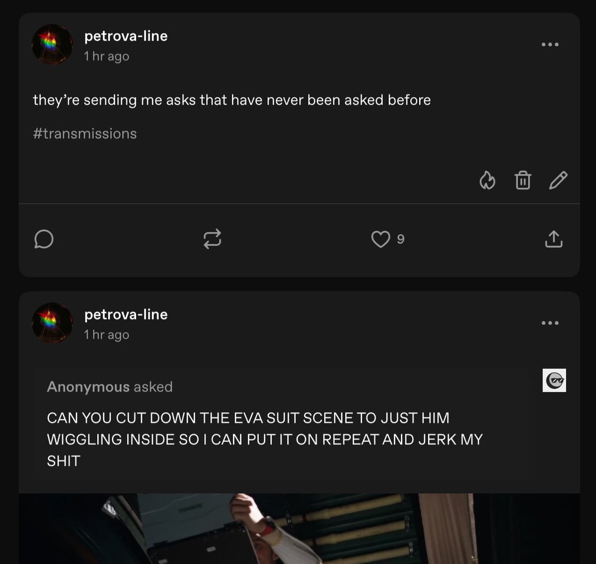 larsgentry's tweet photo. happy project hail mary leaked deleted scenes day to specifically this anon on tumblr https://t.co/yuO9kc8ljy