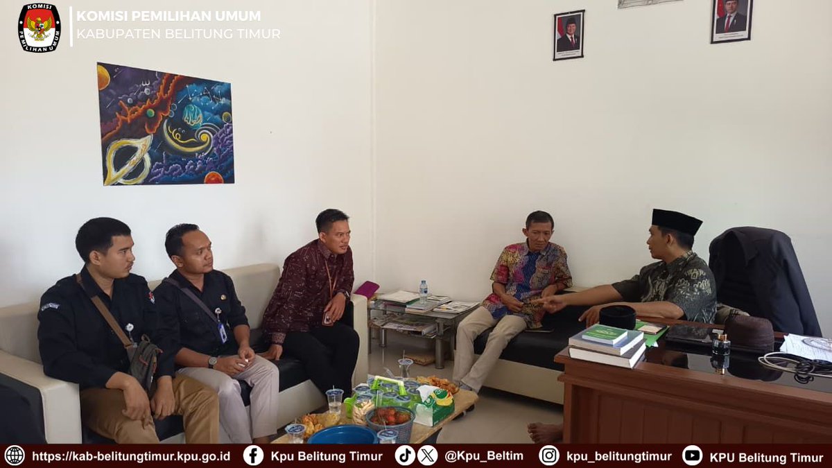 Kpu_Beltim's tweet photo. #TemanPemilih, Komisi Pemilihan Umum (KPU) Kabupaten Belitung Timur melaksanakan Ruang Musyawarah Pemutakhiran Data Pemilih (RUMPIH) Edisi VII di Kantor Urusan Agama (KUA) Kecamatan Gantung, pada hari Rabu tanggal 29 Juli 2026. https://t.co/ebdWrvjlnk