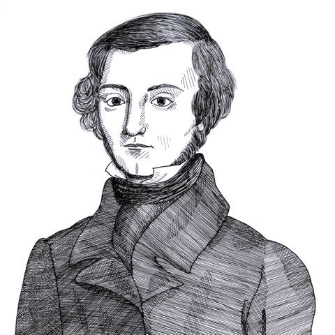Econlib's tweet photo. Happy Birthday, Alexis de Tocqueville! The French thinker who traveled to America and gave us Democracy in America — still one of the sharpest analyses of democratic life ever written. https://t.co/Wgkd9JOhrj https://t.co/y21d8mkmXz