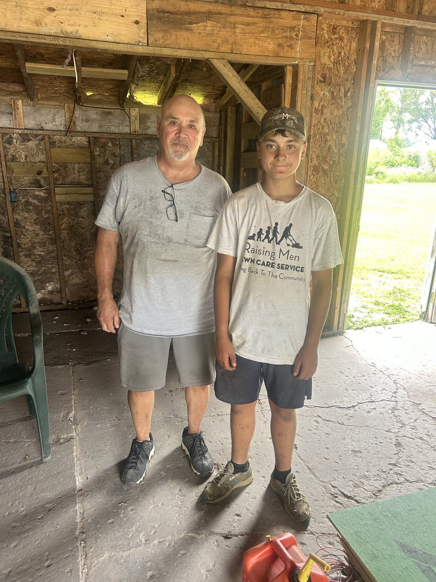 iamrodneysmith's tweet photo. Chase of Onondaga, Michigan, who is taking part in our 50 Yard Challenge, is back in action with another lawn!  Keep up the great work serving your community. https://t.co/0eXQs9H4V9