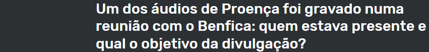 pinto_hm's tweet photo. Há papagaios que tentam não só reverter o verdadeiro sentido do que é dito nas gravações como imputar a fuga destas ao @SLBenfica
Infelizmente nem RC tem a capacidade de engendrar algo assim nem o Benfica é omnipresente ao ponto de gravar reuniões onde não esteve presente. https://t.co/CGn0THzjWX