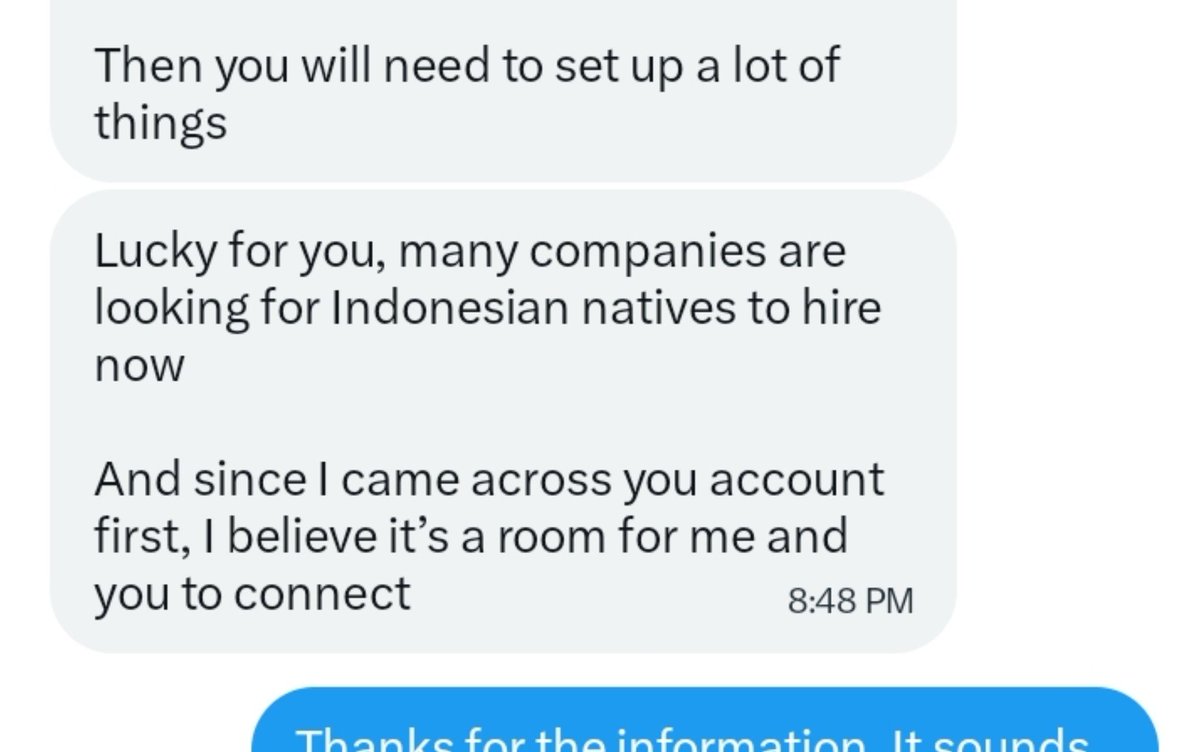 bimnttsion's tweet photo. Ni guys info langsung dari A1 perusahaan Turing freelance remote work 👀 Mereka bilang sekarang lagi banyak banget yang nyari Indonesian native. So guys, jangan buang-buang kesempatan kayak gini. Who knows, it might be your turn next
#freelance #remote https://t.co/CuOLqphIV4