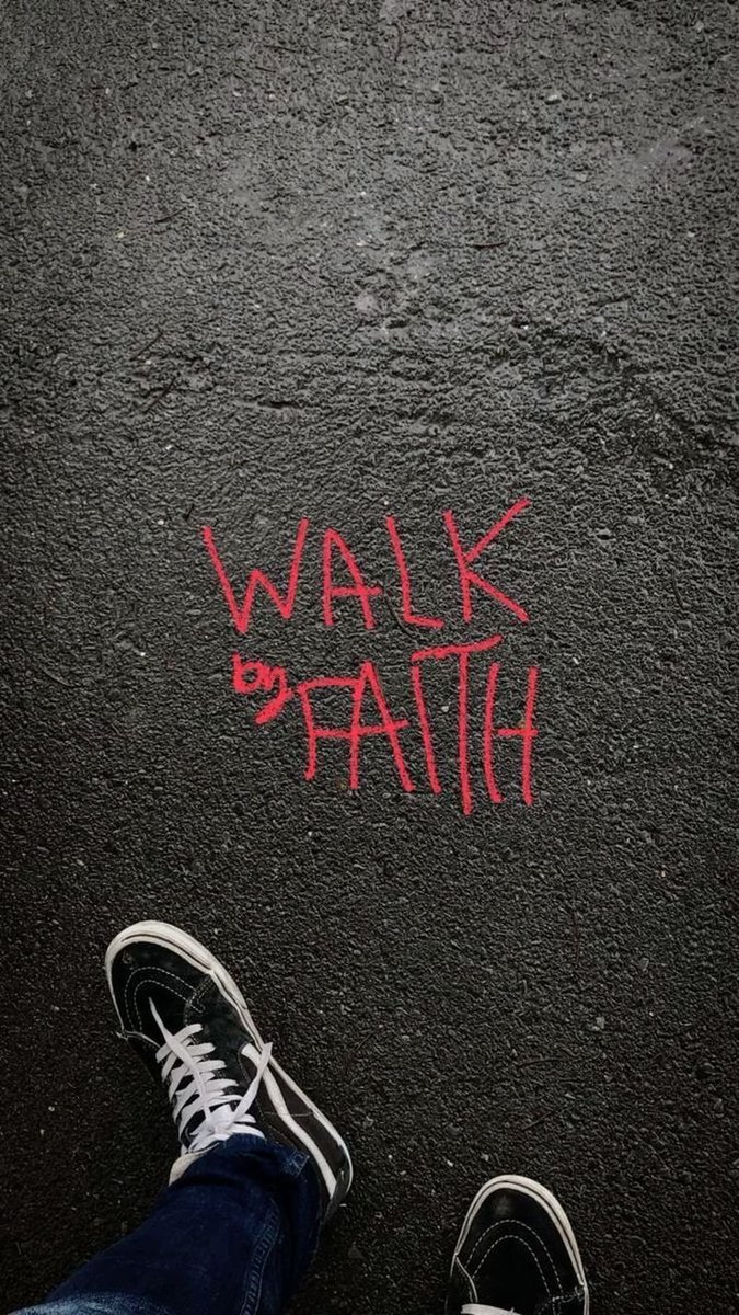 Jesuskingofki's tweet photo. Walk by faith not by sight. https://t.co/FRXGWMnJ4N