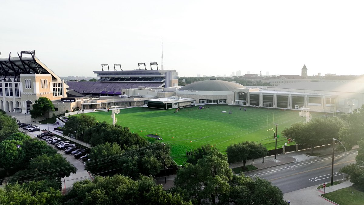 TCUFootball's tweet photo. The sun rising on the 2026 season ☀️ https://t.co/ZGPe7X72en
