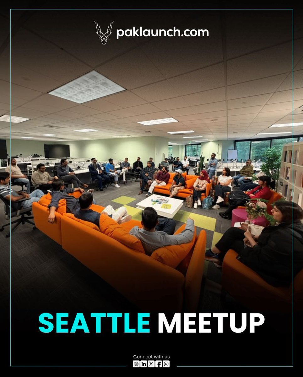 paklaunchdotcom's tweet photo. A night of great conversations, new connections, and shared ambition.
Thank you to everyone who joined us in Seattle and helped make this meetup a memorable one. The strength of our community continues to grow, one city at a time.
#Paklaunch #Seattle #Meetup #StartupCommunity #Networking