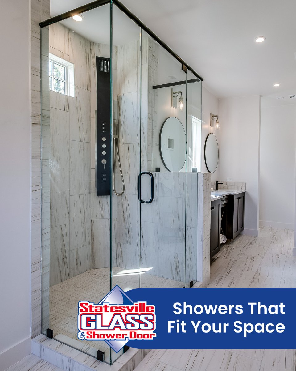 statevilleglass's tweet photo. Every bathroom is different, which is why custom shower enclosures are designed to fit your layout and style. The result is a finished look that is built specifically for your home. Learn more on our website. https://t.co/6l1p9hJETI https://t.co/4UfjFPvQmW