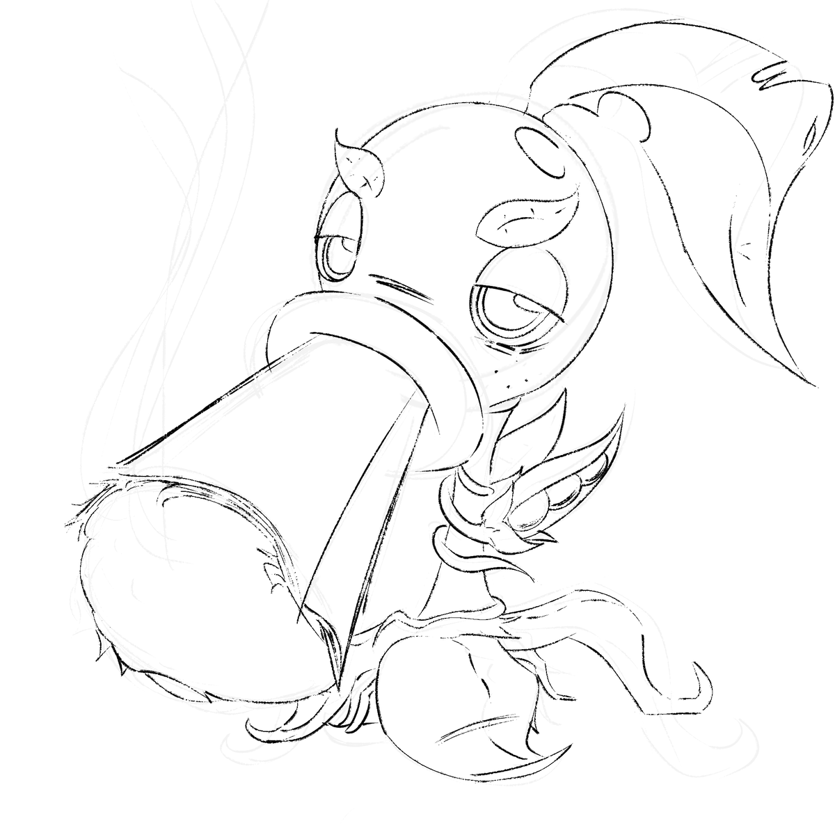 SoothingFanta's tweet photo. Pea shooter doodle https://t.co/2YYcHgqhOF
