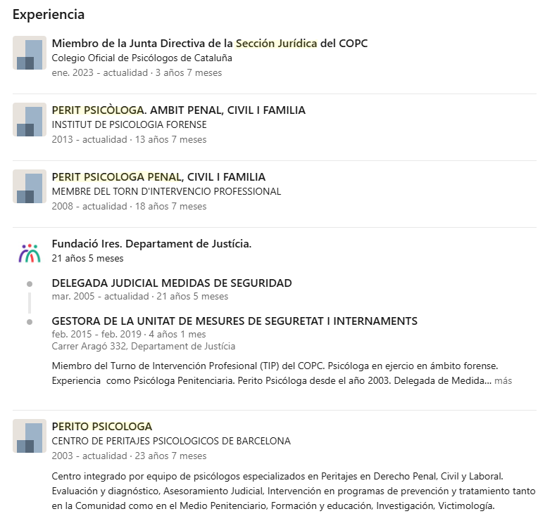 futbolgate_ES's tweet photo. ❗️#CasoBarçaNegreia La hija de #Negreira es psicóloga forense: experta en valorar deterioros cognitivos y simulación en el ámbito penal.

Su trayectoria en el Departament de Justícia y en la evaluación de medidas penales alternativas añade un elemento de análisis al contexto de la incapacidad procesal del ex vicepresidente del CTA.

En mayo de 2023, un informe del Instituto de Medicina Legal de Cataluña concluyó que José María Enríquez Negreira padece un trastorno neurocognitivo compatible con un posible Alzheimer, condición por la que se determinó que no estaba en condiciones de afrontar el procedimiento judicial por los pagos recibidos del FC Barcelona durante casi dos décadas.

Existe un dato de relevancia en su entorno familiar: María Luisa Enríquez Romero, hija del exdirigente arbitral, es psicóloga forense y ha desarrollado una parte significativa de su trayectoria profesional en el ámbito de la ejecución de medidas de seguridad para personas con trastornos mentales dentro del "Departament de Justícia" de la Generalitat de Cataluña.

En 2011, la hija de Negreira publicó un trabajo en la revista Informaciones Psiquiátricas en el que detallaba su experiencia como Delegada de ejecución de medidas de seguridad de internamiento en el Servei de Mesures Penals Alternatives de la provincia de Barcelona. En dicho texto exponía sus funciones de coordinación con equipos forenses, centros psiquiátricos, juzgados y familias en casos de internamientos o medidas de seguridad por trastornos mentales.

Su trayectoria constata asimismo una vinculación profesional con el ámbito de la salud mental en Cataluña, reflejada en su actividad y presencia en redes del sector (donde felicitó al nuevo director del Plan Director de Salud Mental y Adicciones de la Generalitat). 

En la actualidad, figura además vinculada al gabinete Peritajes Barcelona, especializado en peritajes psicológicos y evaluaciones forenses en los órdenes penal, civil y de familia.

La convergencia entre la incapacidad procesal dictaminada para el exdirigente arbitral y la alta especialización de su hija en psicología forense y medidas penales alternativas añade un elemento de análisis al contexto del caso.

Ante este escenario de notable coincidencia técnica en el entorno familiar del investigado, surgen interrogantes de interés público: ¿qué protocolos de verificación garantizan la absoluta distancia e independencia entre los peritos del Instituto de Medicina Legal y los profesionales del ámbito forense que componen el entorno de las partes?

¿Hasta qué punto el conocimiento especializado dentro del núcleo familiar influye en los cauces habituales de la evaluación médica en un procedimiento de esta trascendencia? 

Y, en aras de la máxima transparencia institucional, ¿resulta oportuno auditar y explicitar la trazabilidad de estas periciales oficiales para disipar cualquier duda sobre el proceso?