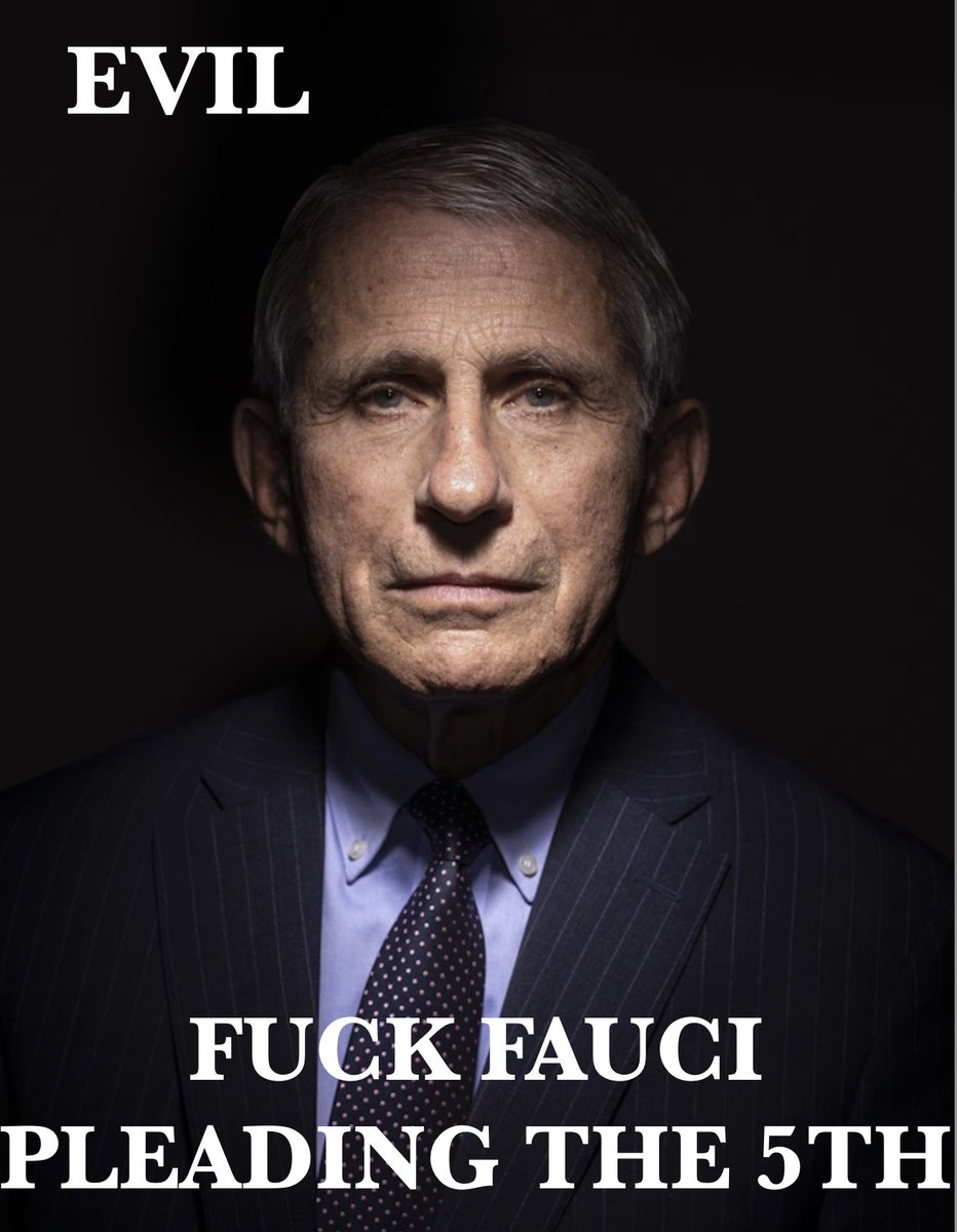 southgrace427's tweet photo. Fuck Fauci...
He's Pleading the 5th...
What a Bunch of Spineless Bullshit... https://t.co/V1sMGwFnag