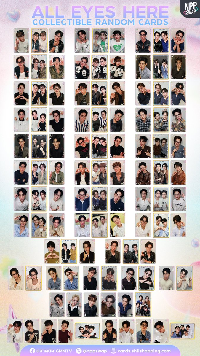 nppswap's tweet photo. ALL EYES HERE 
COLLECTIBLE RANDOM CARD

24 July - 2 August 2026 

Online Collection
https://t.co/9RPUoGKNdM

#งานมหกรรมนิยายนานาชาติ2026xGMMTV
#GMMTVCollectibleCard https://t.co/ntMxOxvTxT