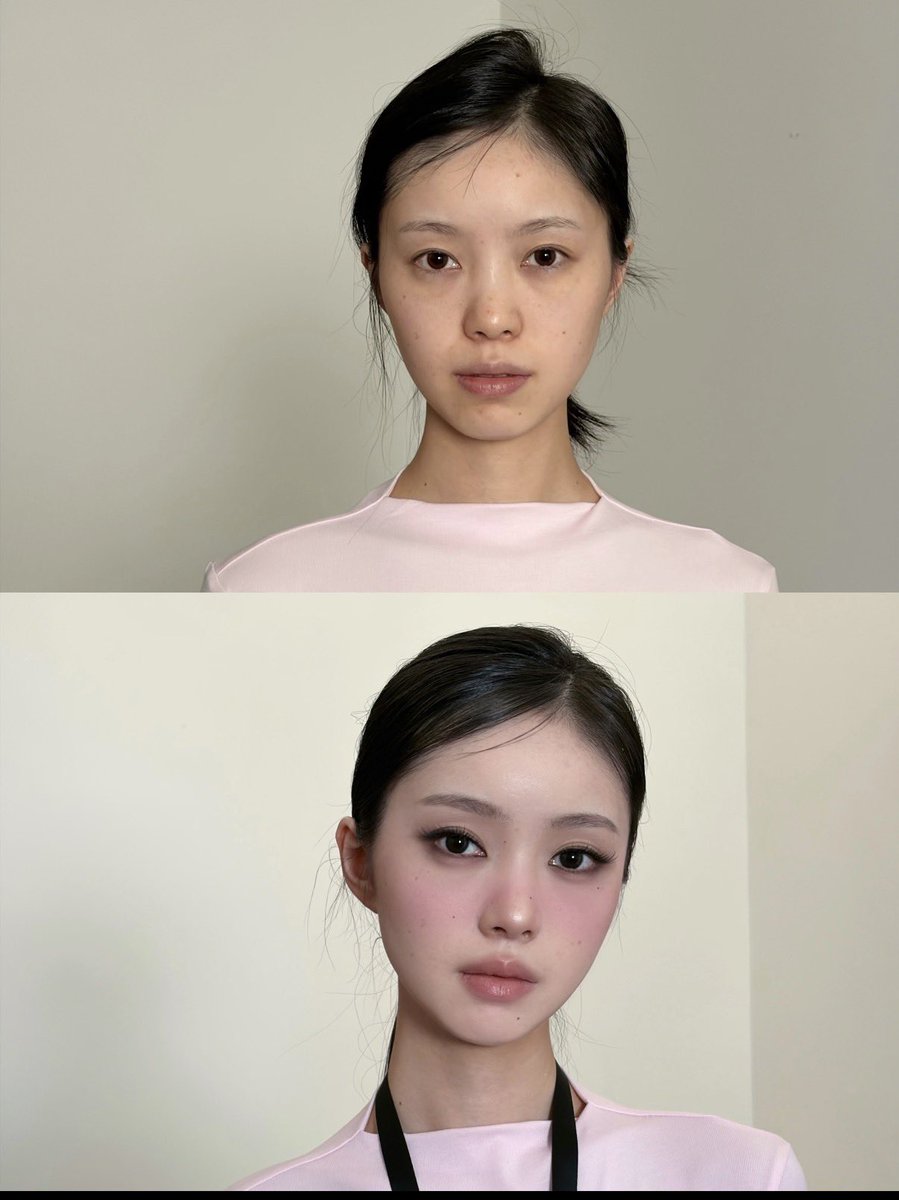 hongmeinu_china's tweet photo. 【Before / After】素材の良さを120%引き出す中国の似合わせメイク、変化の仕方が天才すぎる……😭✨

魔法みたい。いつかやって貰いたい🪄︎︎ https://t.co/DLOCyQI8kO