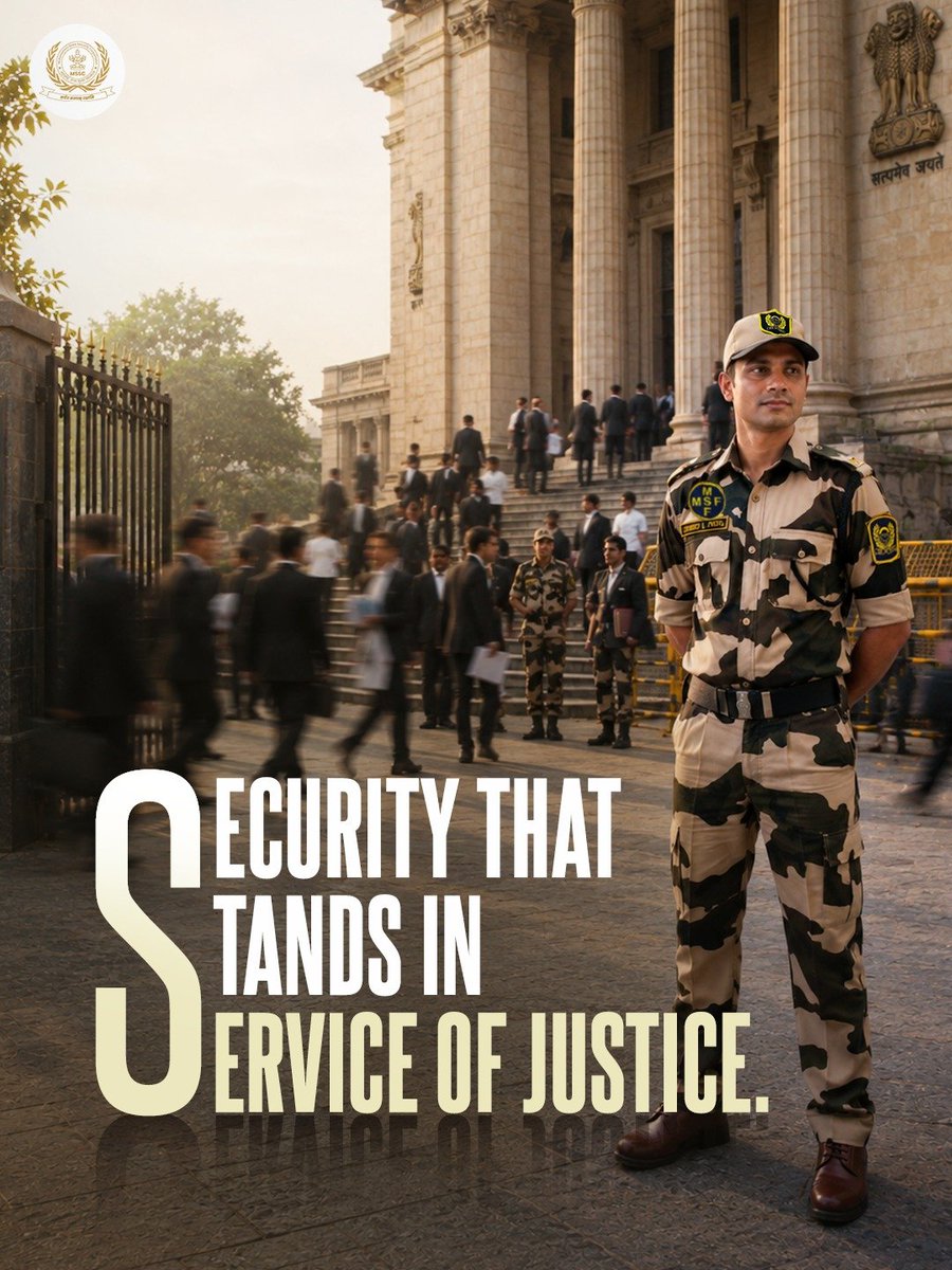 Mssc_official's tweet photo. Every person entering a court passes through a layer of vigilance. MSSC personnel perform watch and ward duties, manage access and support baggage checks to help maintain secure court premises.
#MSSC #MahaSecurity #SafetyWithMSSC #MSF #WeGotYourBack https://t.co/1Ib0z396t5