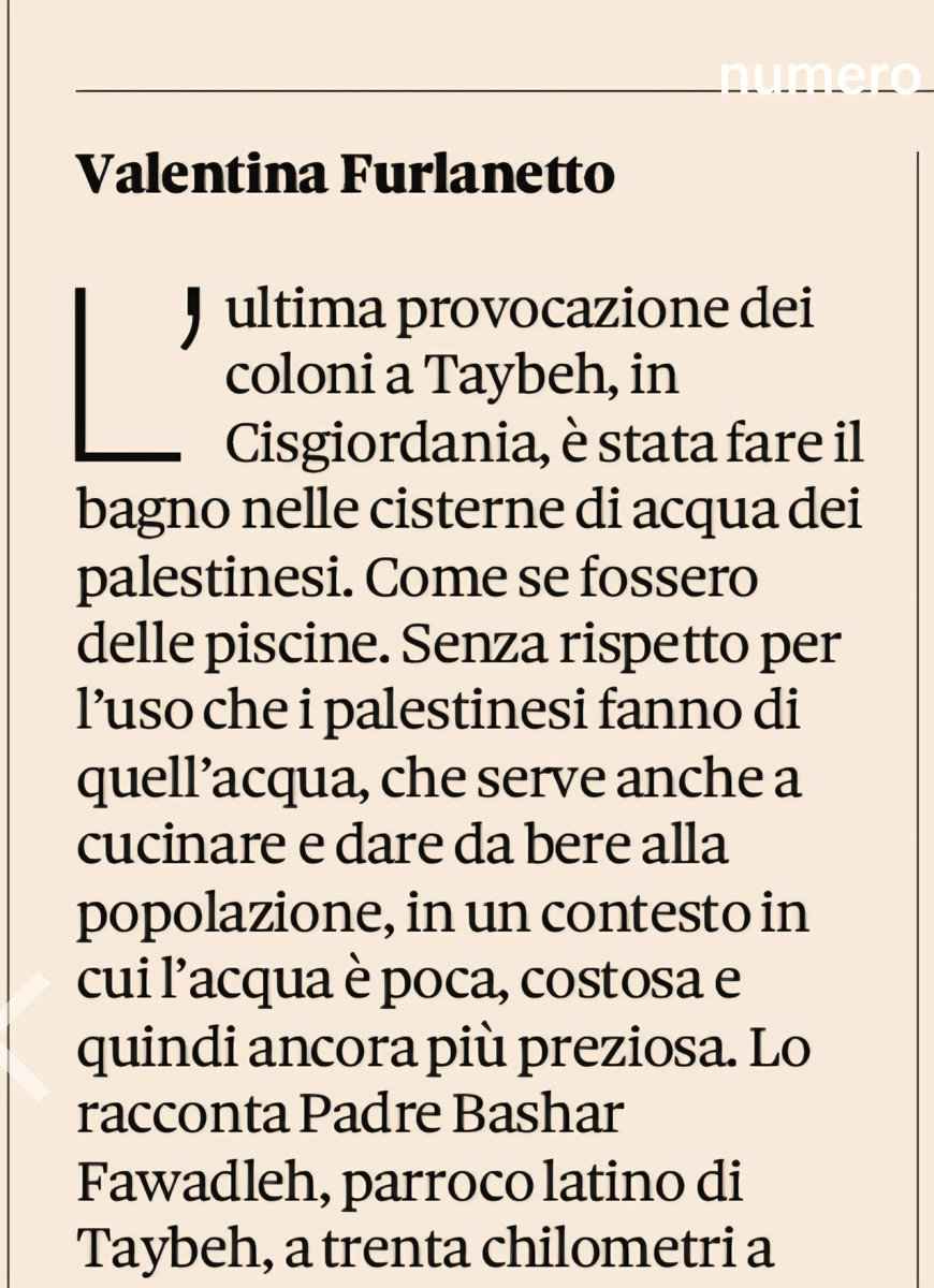 valfurla's tweet photo. Anche oggi in prima pagina del Sole 24 ore trovate un mio racconto sulla Cisgiordania. Dove anche l'acqua è usata come arma. https://t.co/QFkxt2gh4p