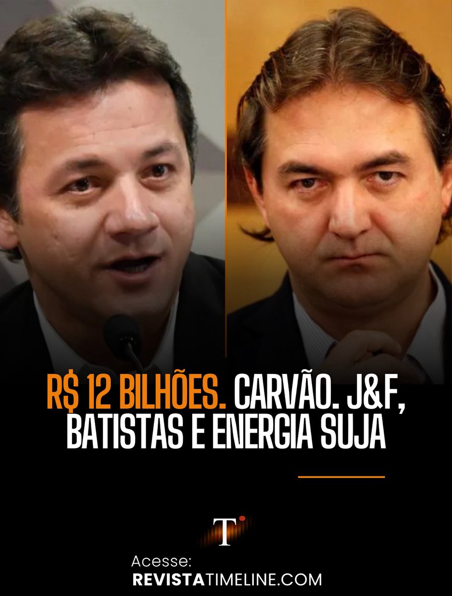 RevistaTL's tweet photo. Enquanto o brasileiro encara a conta de luz mais pesada de sua história, o governo federal encontrou um destino curioso para o dinheiro do consumidor: uma usina a carvão dos irmãos Joesley e Wesley Batista.

Não é força de expressão. É contrato, com número, prazo e beneficiário.

O Ministério de Minas e Energia estruturou a contratação, por 15 anos, da energia gerada pela Usina Termelétrica Candiota III, no Rio Grande do Sul, operada pela Âmbar Energia, empresa do grupo J&F. A receita fixa prevista é de R$ 859,7 milhões por ano até 2040. Em valores presentes, a fatura ultrapassa R$ 12 bilhões.

E a que preço? R$ 540,27 por megawatt-hora. Segundo cálculos baseados em dados da Câmara de Comercialização de Energia Elétrica, isso representa 50,2% acima da média de R$ 359,50 registrada em leilões de energia a carvão sem subsídio, a referência do setor.

Cinquenta por cento acima do mercado. Por energia suja. Por 15 anos. Quem paga? Você, na tarifa.