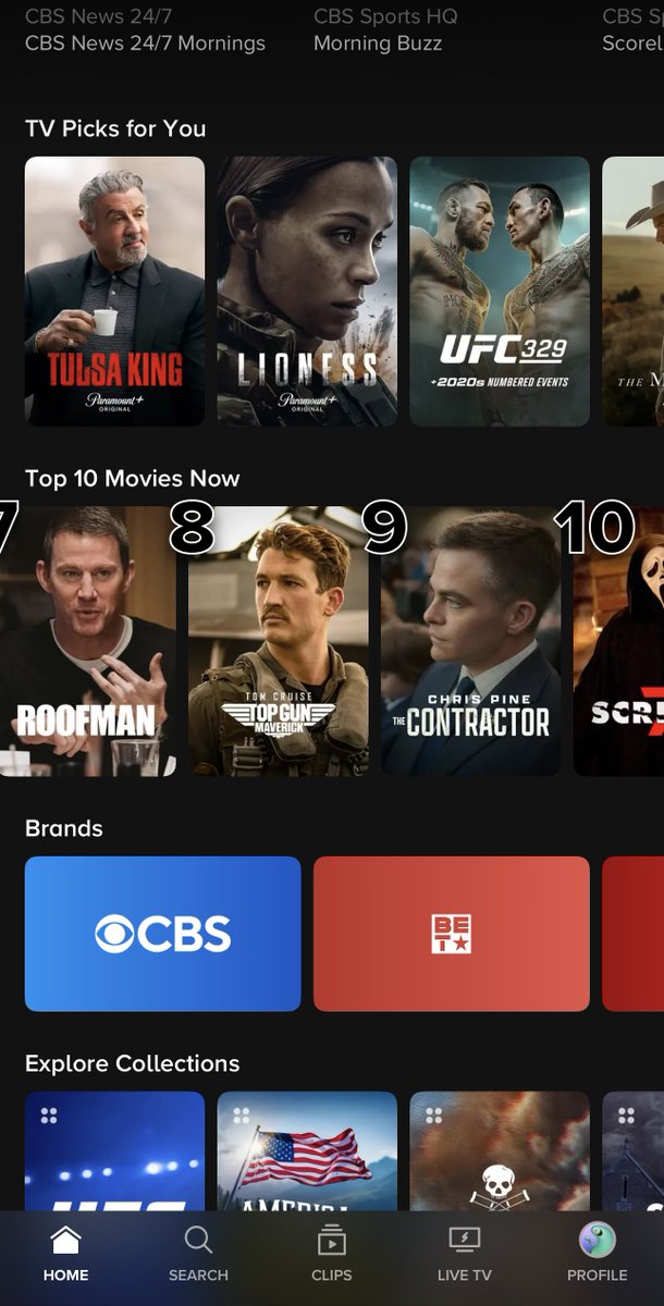 Trackmann2's tweet photo. This is how you know Top Gun Maverick was a banger.

Still on Top 10 movies on Paramount Plus years after it dropped. https://t.co/zQUpUEXjWs