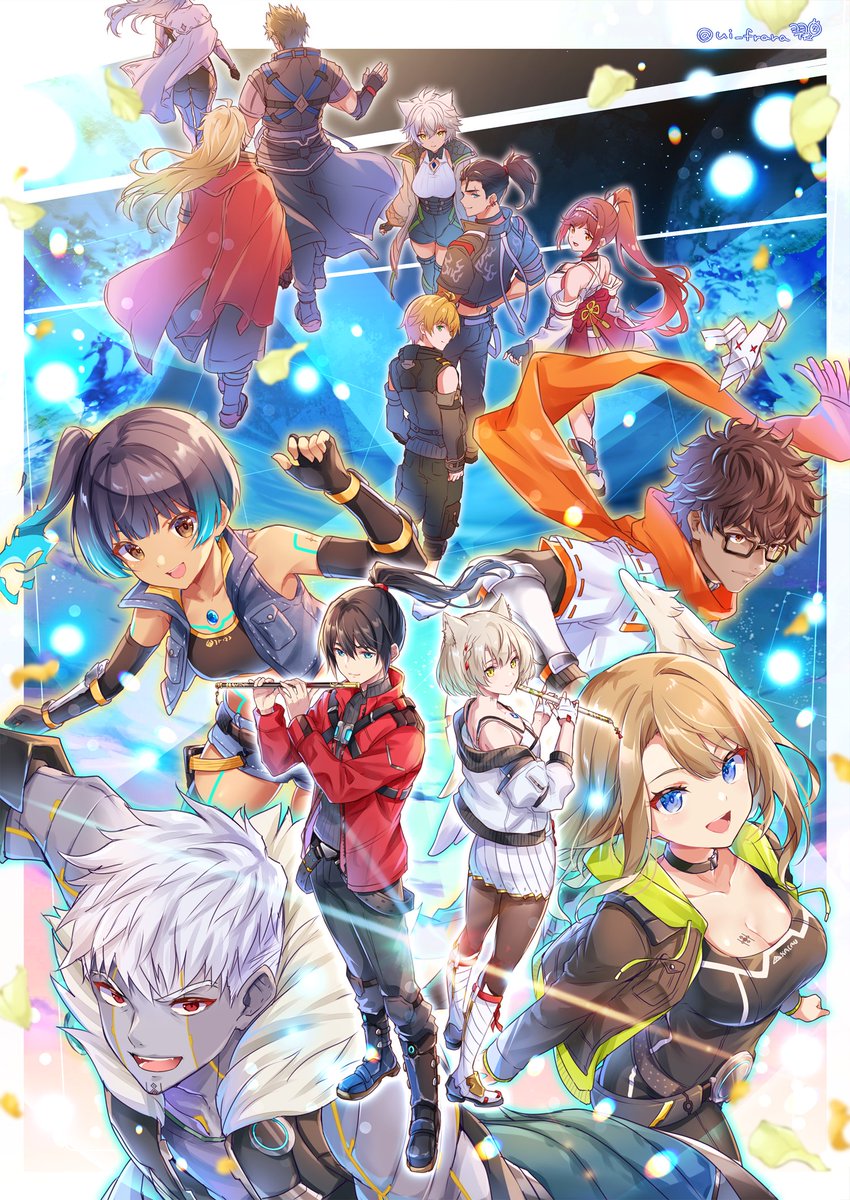 ui_frara's tweet photo. 『ゼノブレイド3』４周年おめでとうございます！🎉
今年は新規絵描けなかったので過去絵でお祝い！

ゼノブレイド3と出会わなかったら『ゼノブレイド』というゲームにここまでハマることもなかった、下手すれば知ることも無かったと思うので
自分にとって3は特別で一番大切な作品です！ずっと大好き！ https://t.co/14bhlHllRI