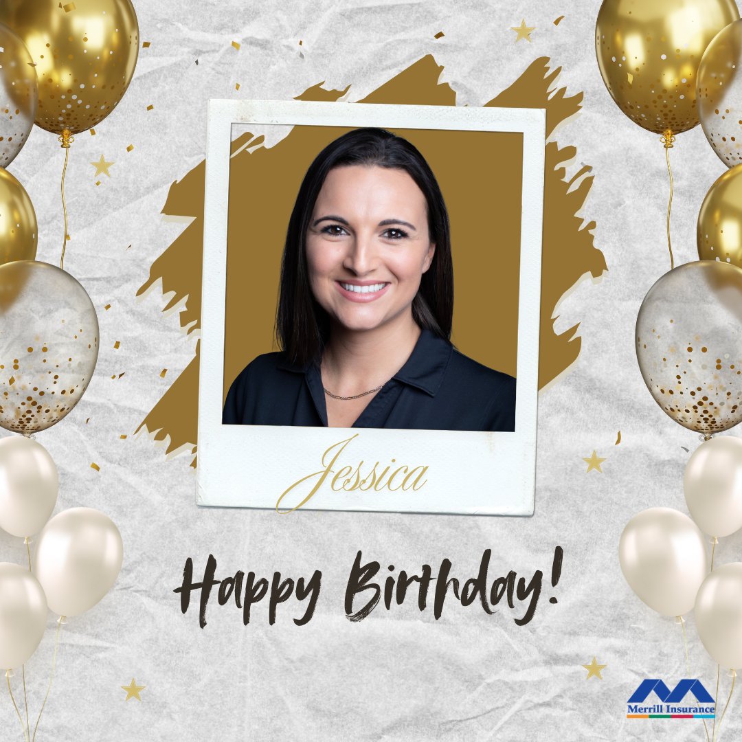 Merrill_Ins's tweet photo. 🎉 Happy Birthday, Jessica! 🎉 

Your commitment and work ethic make a meaningful difference, and we’re thankful to have you on our team. Enjoy your day! 🎂🥳 

#HappyBirthday #Celebrate #CheersToYou #MerrillInsurance https://t.co/FRfpD6D3gR