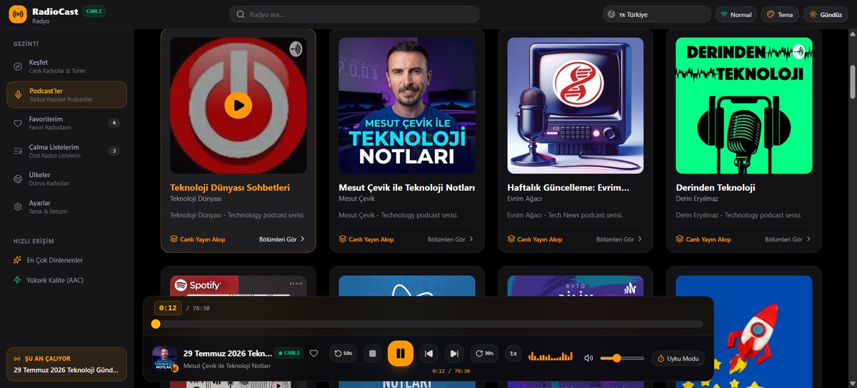 aayteekin's tweet photo. Çalışırken radyo/podcast dinleyenler için ücretsiz, reklamsız açık kaynaklı projem yayında! 🚀

Deneyin: https://t.co/KcWmZKFvFy

#radyo #podcast #dinle #ücretsiz #radio #live #radiocastlive https://t.co/jqEo9mgbBm