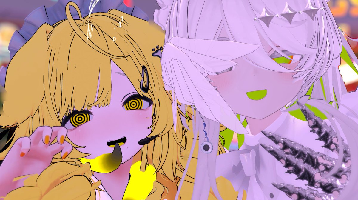 ecart_vrc's tweet photo. ꒰ঌ 甘辛喫茶「エカール」໒꒱

仲睦まじいメイドさんたちの
オフショットを公開します！

#VRChat 
#VRCイベント 
#VRCエカール https://t.co/1CgsJfffEL