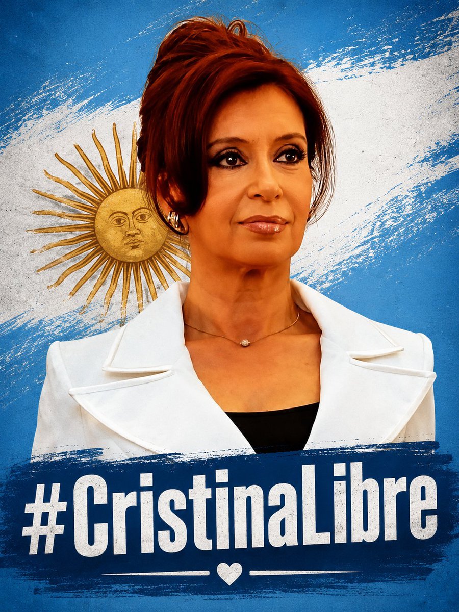 Mora6Susana's tweet photo. @CFKArgentina #CristinaEsInocente 
#CristinaLibre 
JUSTICIA PARA CRISTINA‼️✌️🇦🇷🇦🇷 https://t.co/oE4IcjV7Il