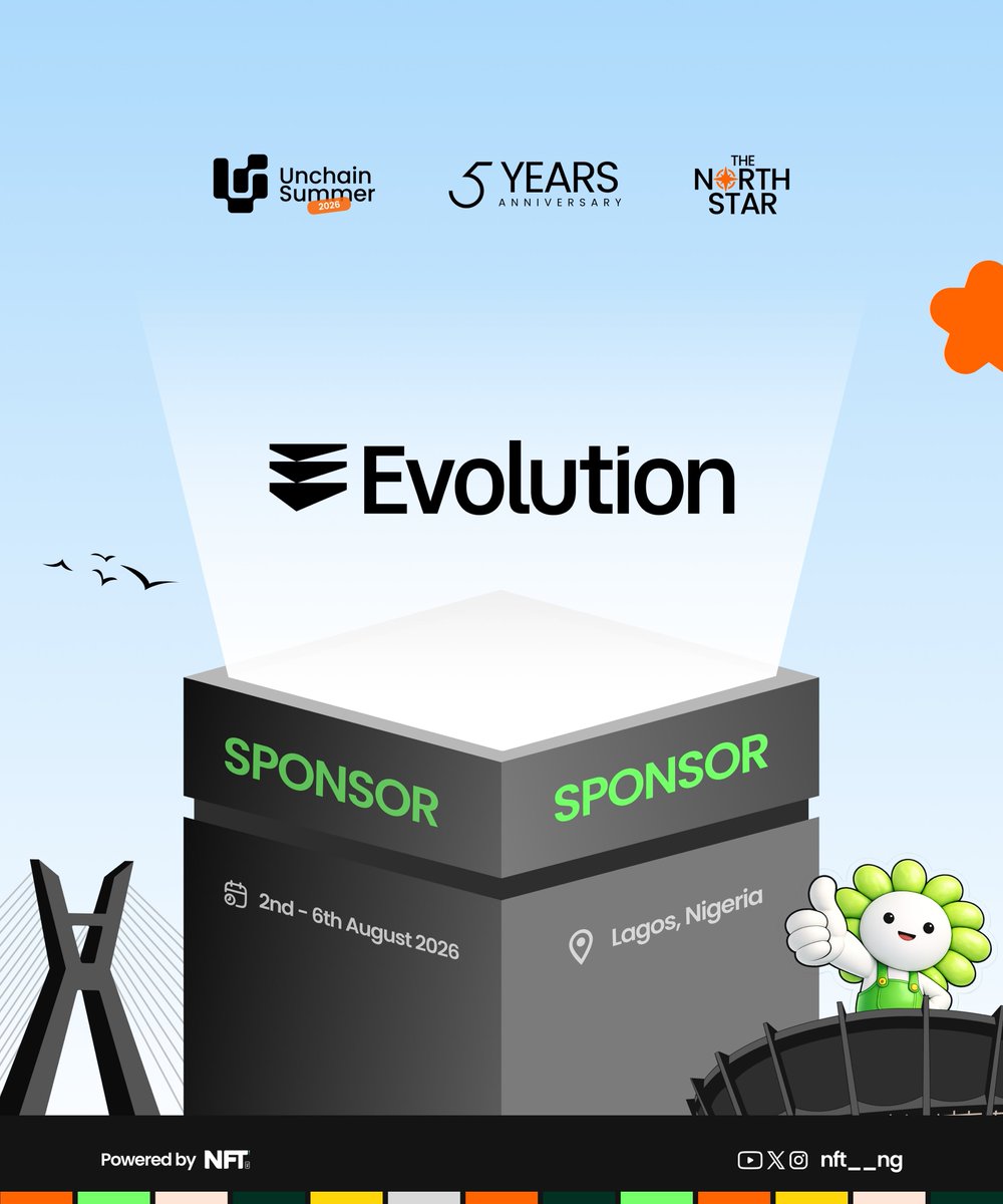 israel_akp78433's tweet photo. Here are the official sponsors for Unchain summer 2026 and more...

@BitgetWallet 
@Monicanigeria
@evolutionapp_

Tell me why you'll want to miss this once in a year opportunity 
#UnchainSummer2026
#UnchainTakeover 

Register here 
https://t.co/Y9wxAp3tP9 https://t.co/PIVVYYD1tN