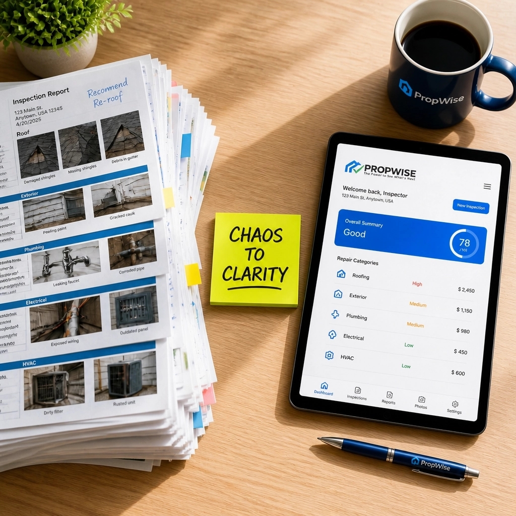 TGenos_'s tweet photo. 92 pages. Hundreds of photos. One panicked buyer. 🫠

Clarity keeps the deal moving. Stop decoding PDFs. PropWise turns chaos into context. 🏠

Join the beta: https://t.co/CN84HcRHJQ

#PropWise https://t.co/4CZc9EWltO