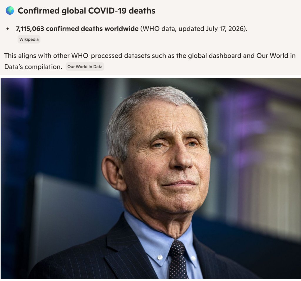 DMY_EarthCzar's tweet photo. Killed more people than Hitler. Stalin killed more than him, but the new gold standard for mass murderer is now Anthony Fauci. https://t.co/Y20DtBwIQR