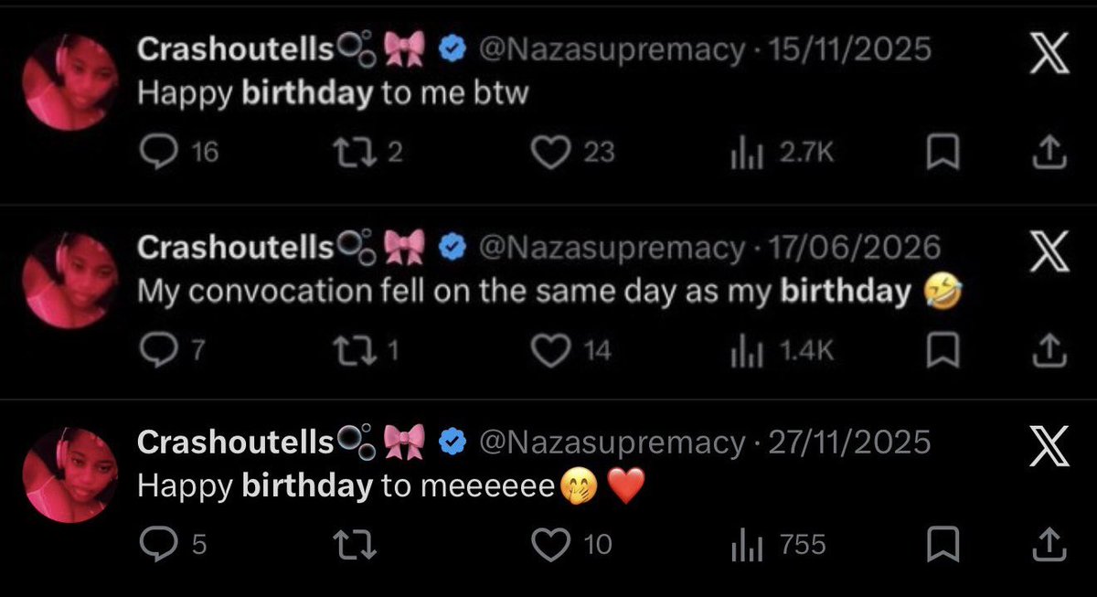 dekreationz's tweet photo. she celebrate birthday 5 times last year, na very lucrative business for women 😭😭 https://t.co/ZTKDozo0Ak