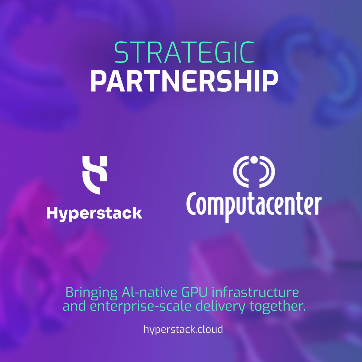 Hyperstackcloud's tweet photo. We're delighted to announce a strategic partnership between Hyperstack powered by NexGen Cloud and @Computacenter, bringing sovereign, high-performance AI infrastructure to enterprise organisations across the UK.

Through the partnership, Computacenter customers gain a straightforward route to Hyperstack's on-demand, NVIDIA-accelerated GPU cloud, hosted in Europe and powered by renewable energy.

It combines our specialist AI infrastructure with Computacenter's trusted relationships across the UK's largest public and private sector organisations.

We're already off the mark.

At the end of June, our teams came together in London for a joint Sales Kick-Off, a half-day of enablement, joint value sessions and account planning that set the direction for how we'll help enterprises move from AI experimentation to production.

A huge thank you to the Computacenter team for the energy and collaboration so far.