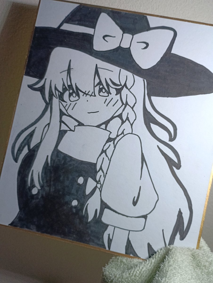 cwzmry's tweet photo. 今日の夜(？)に寝ぼけながら描いた、やっぱ深夜テンションで絵描くの楽しいから好き
 #東方Project  #霧雨魔理沙 https://t.co/Fyr03n6qG5