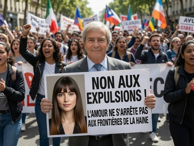 ChomeurContent's tweet photo. Manifestation signalée place de la République, co-organisée par CNews et TV Libertés, en protestation contre la politique migratoire brutale et inhumaine d’Emmanuel Macron. On nous signale que Vincent Bolloré est en tête du cortège qui se dirige vers la préfecture !!! https://t.co/CwrYsu6fUs