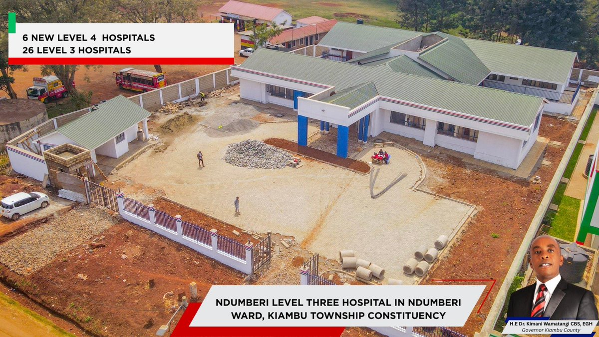GloriaKama85738's tweet photo. Construction of Ndumberi Level Three Hospital
Catch up on what H.E is planning on Gatuzi Live
#KiambuTheModelCounty
#WamatangiThePerformer https://t.co/pmOtyiDENx
