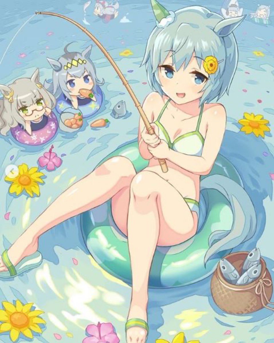 kanpe2525's tweet photo. 公式のセイウンスカイの水着といえばこれだったんだかなあ
#ウマ娘 https://t.co/GQflG7KwAK