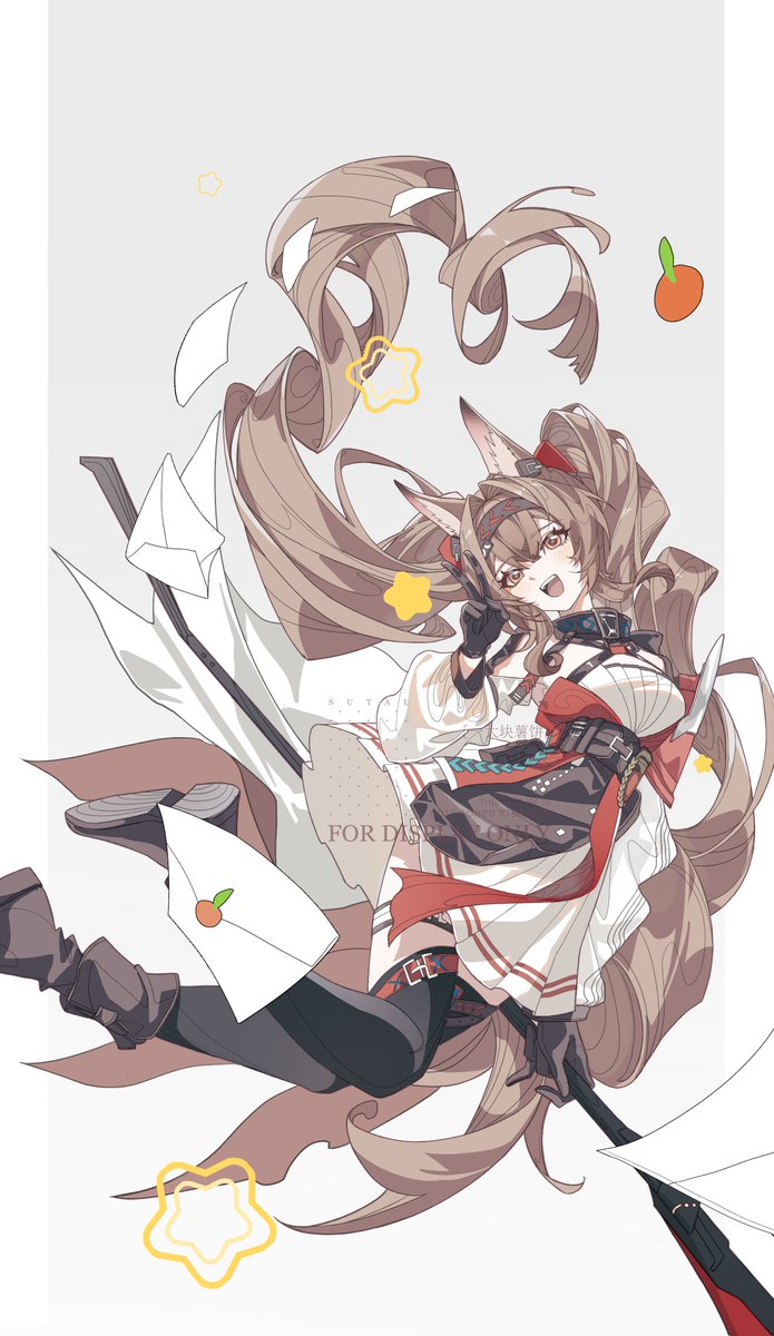 qingying921's tweet photo. Angelina the Mellow Wish🍊#明日方舟 #アークナイツ #Arknights #Angelina #アンジェリーナ #安洁莉娜 https://t.co/z1vCSFGRYG