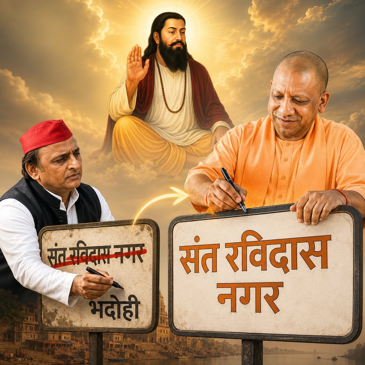 asim_arun's tweet photo. भदोही को पुनः संत रविदास नगर नाम देने की घोषणा के लिए योगी जी का हार्दिक धन्यवाद

@myogiadityanath https://t.co/kMPXRugth1