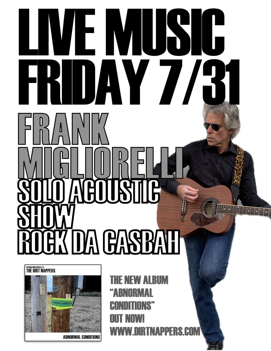dirtnappers's tweet photo. Friday night I'll be playing a solo show at #rockdacasbah in Saugerties NY- featuring some stripped down versions of the songs from the new album "Abnormal Conditions" - streaming now on all music services-+ CD &amp; vinyl via Bandcamp! https://t.co/cI3m0PQ81s