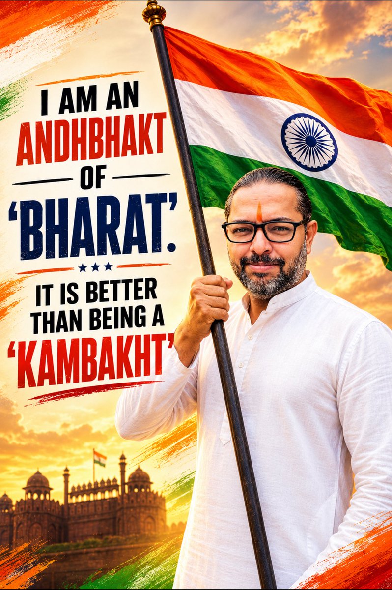 PrinceArihan's tweet photo. A message to all those Kambakhts who call us Andhbhakts https://t.co/nXRRdKdj3W