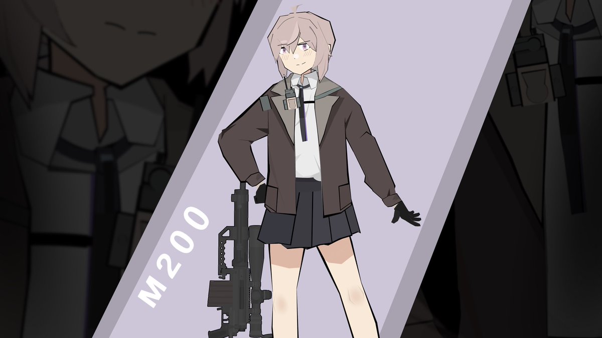 C0zy_N0aChua's tweet photo. GFL - M200 SN polyart (repost) https://t.co/sTXKThbNR6