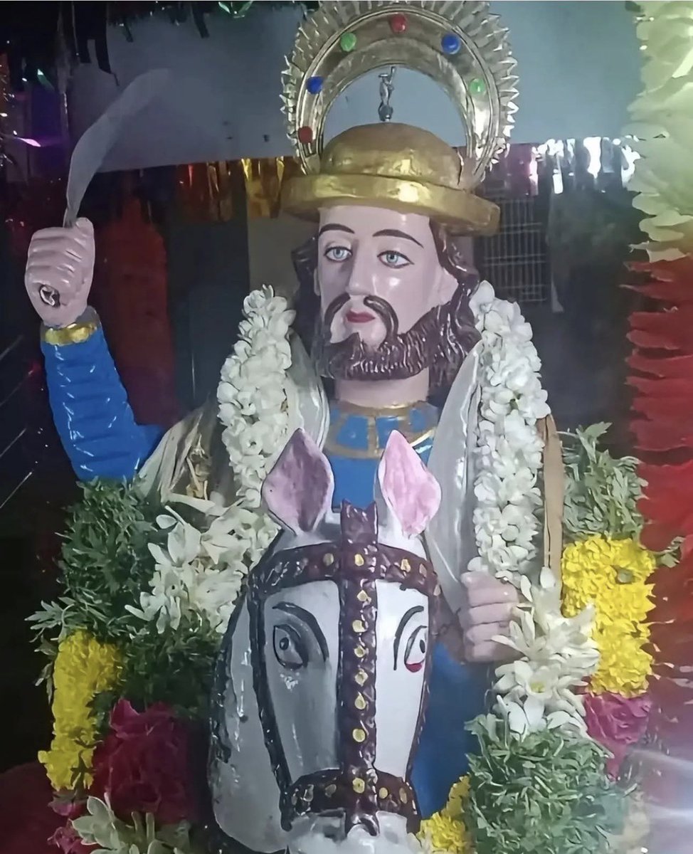 sanatan_kannada's tweet photo. Indian converts didn’t convert to Christianity. They converted Jesus into a saffron-clad Hindu prop.
Funny today. In a few decades they’ll declare it the “original faith” and accuse Hindus of plagiarism.
The conversion was never of souls—only of the narrative.

#BanConversion https://t.co/UmXoKsw61A