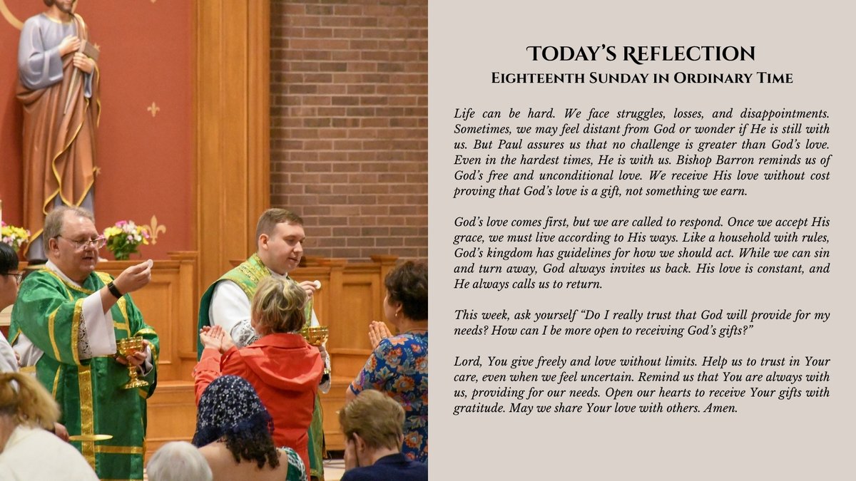 hs_annandale's tweet photo. Happy 18th Sunday in Ordinary Time! https://t.co/slfTOCfM2W
