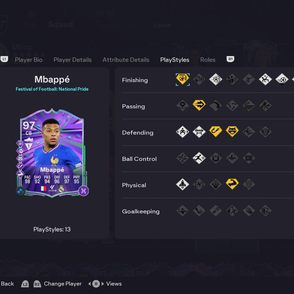 FUTBIN's tweet photo. Kylian Mbappé, best CB in FC 26 🤔 https://t.co/W920oL4iDg