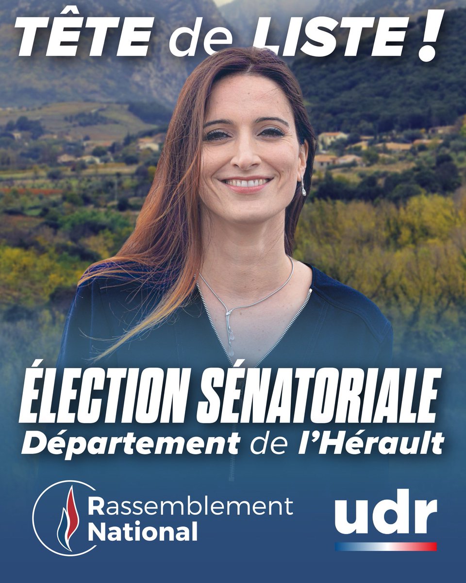 Manon_Bouquin's tweet photo. Je suis désignée par le Rassemblement national pour conduire notre liste aux élections sénatoriales de l’Hérault ⬇️ 

https://t.co/JTvqul9n9h https://t.co/cCDpSrJi05
